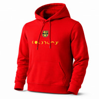 Барселона худи красное с принтом месяцы Барселона худи красное с принтом месяцы