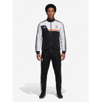 Реал Мадрид костюм спортивный на длинной молнии черно-белый с красными элементами 2025/26 Реал Мадрид костюм спортивный на длинной молнии черно-белый с красными элементами 2025/26