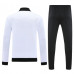 Реал Мадрид костюм спортивный на длинной молнии черно-белый с красными элементами 2025/26