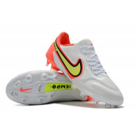 Бутсы Nike Tiempo Legend 9 Elite белые с оранжевым